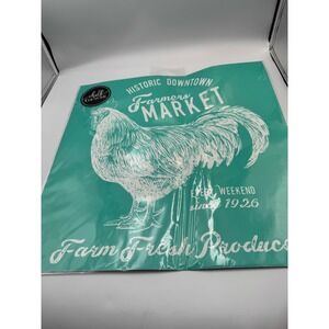 Chalk Couture Farmers Market Rooster Silk Screen Transfer 10517104 New